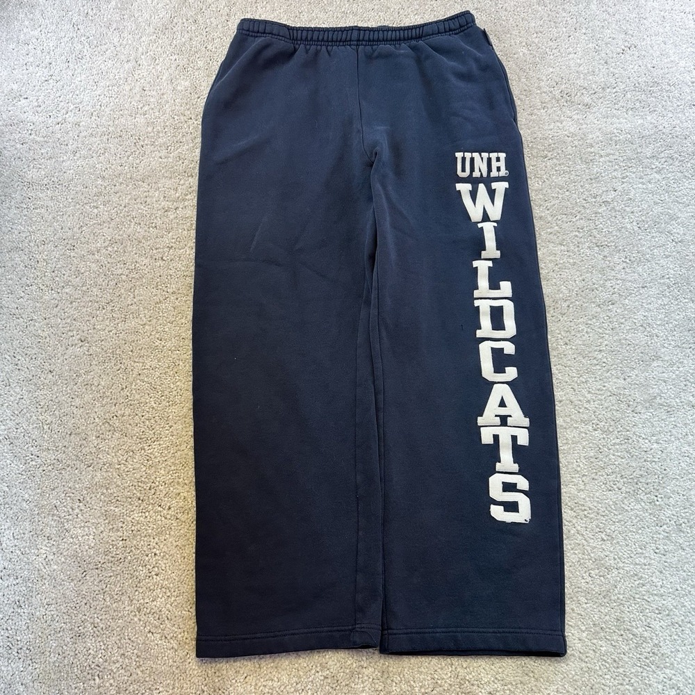 Navy Jansport University Of New Hampshire Wildcats Sweatpants Size Small Vintage